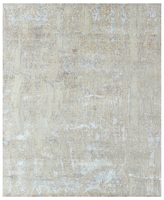 Luxury Metallic Abstract Hand Knotted Carpet