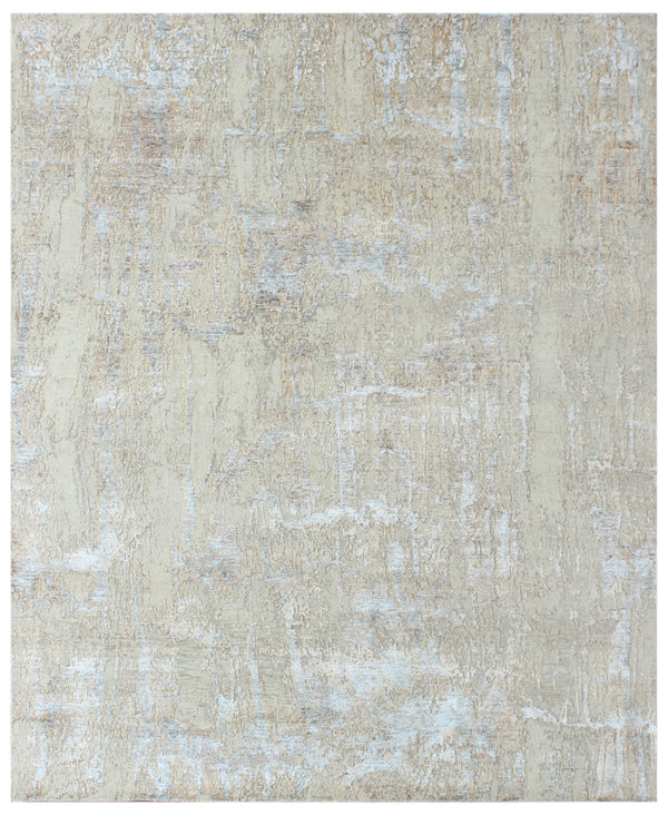 Luxury Metallic Abstract Hand Knotted Carpet