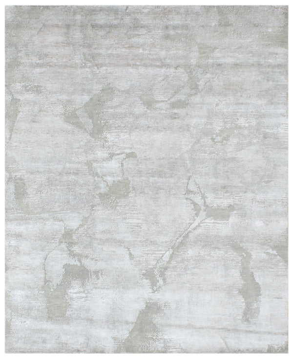 Silver Cloud Bamboo Silk & Wool Rug