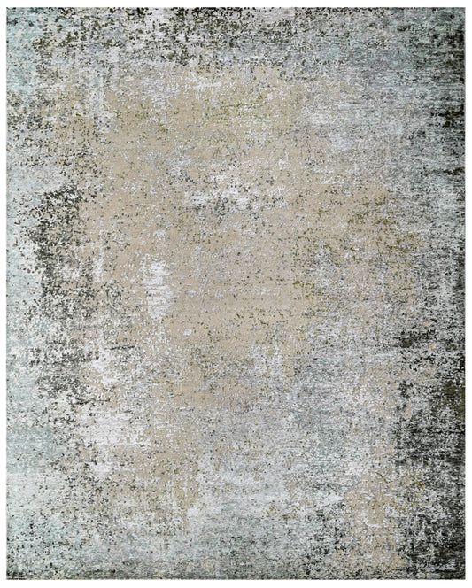 Sage Veil Contemporary Hand Knotted Area Rug