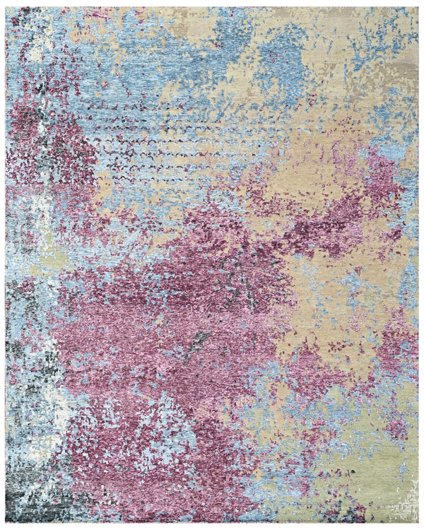Rosé Mirage Contemporary Hand Knotted Area Rug