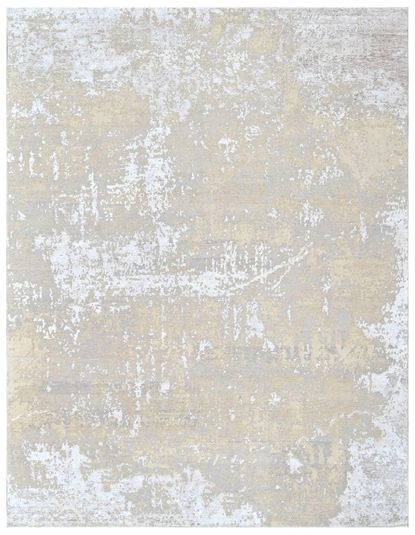Ivory Gold Bamboo Silk Wool Rug