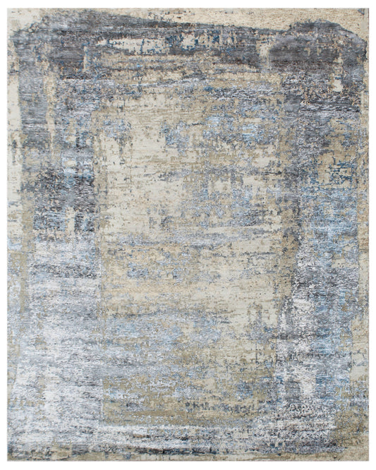 Fog Grey Hand Knotted Rug
