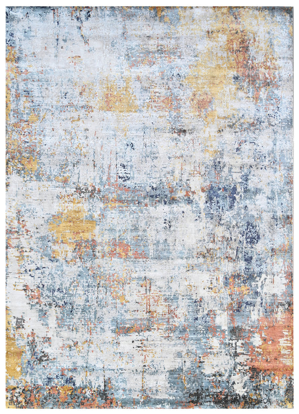 Aurora Mist Hand Knotted Rug