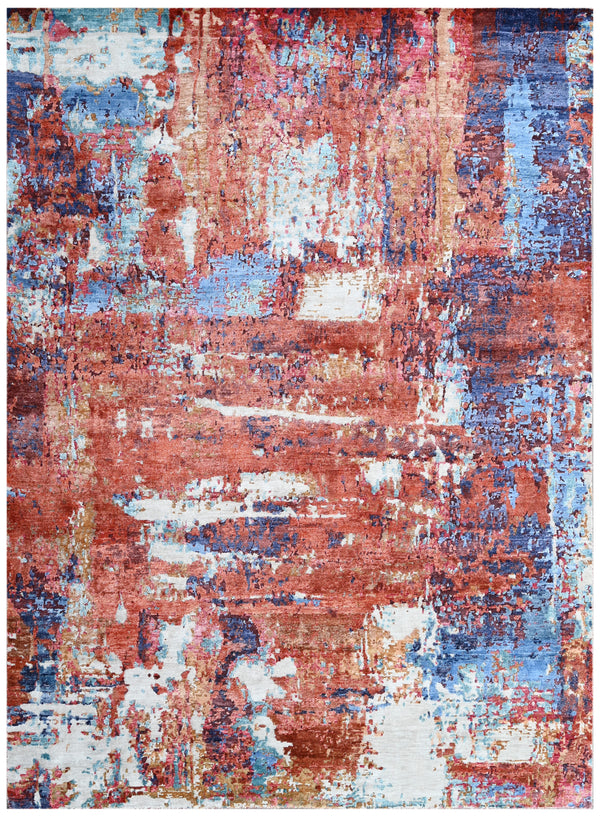 Ruby Mirage Hand Knotted Bamboo Silk Rug