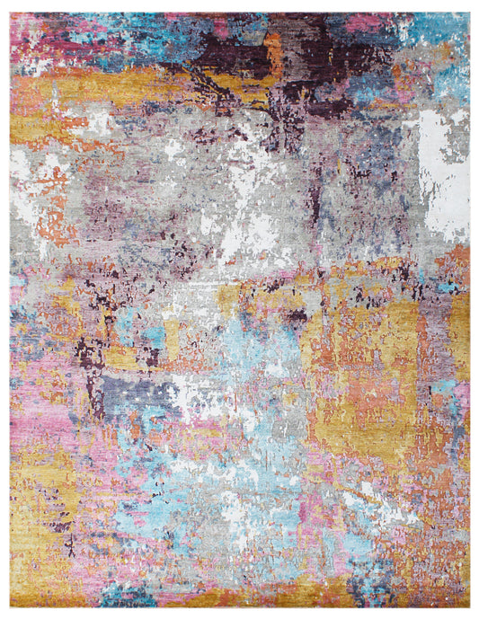 Aurora Luxe Hand Knotted Bamboo Silk Rug