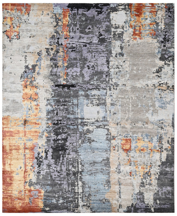 Sunset Echo Hand Knotted Bamboo Silk Rug