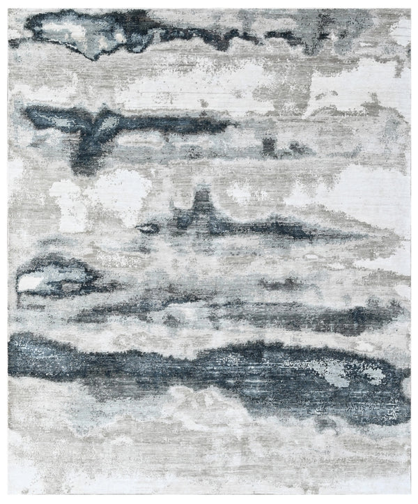 Ocean Mist Hand Knotted Bamboo Silk Rug