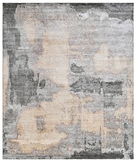 Stone Canvas Hand Knotted Bamboo Silk Rug