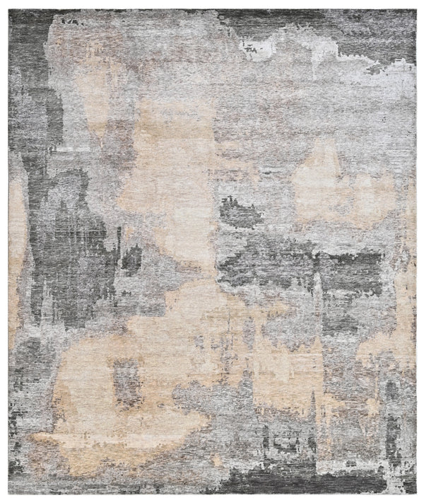 Stone Canvas Hand Knotted Bamboo Silk Rug