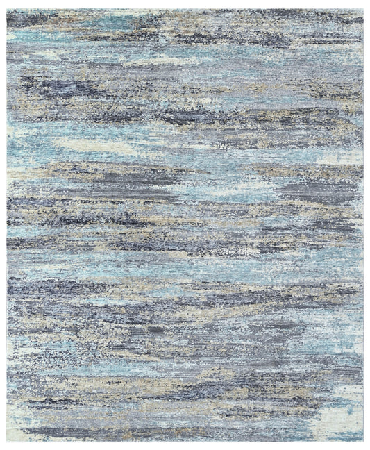 Coastal Veil Hand Knotted Bamboo Silk Rug