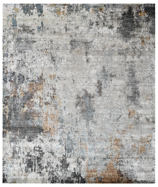 Silver Dune Hand Knotted Bamboo Silk Rug