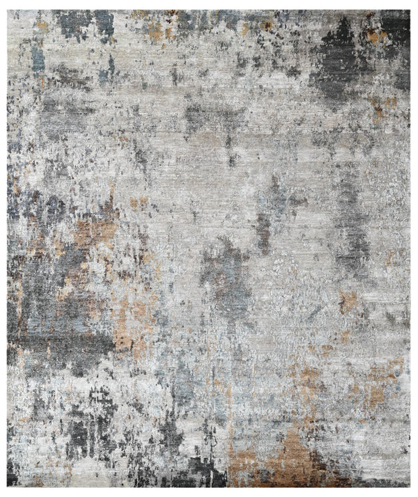 Silver Dune Hand Knotted Bamboo Silk Rug