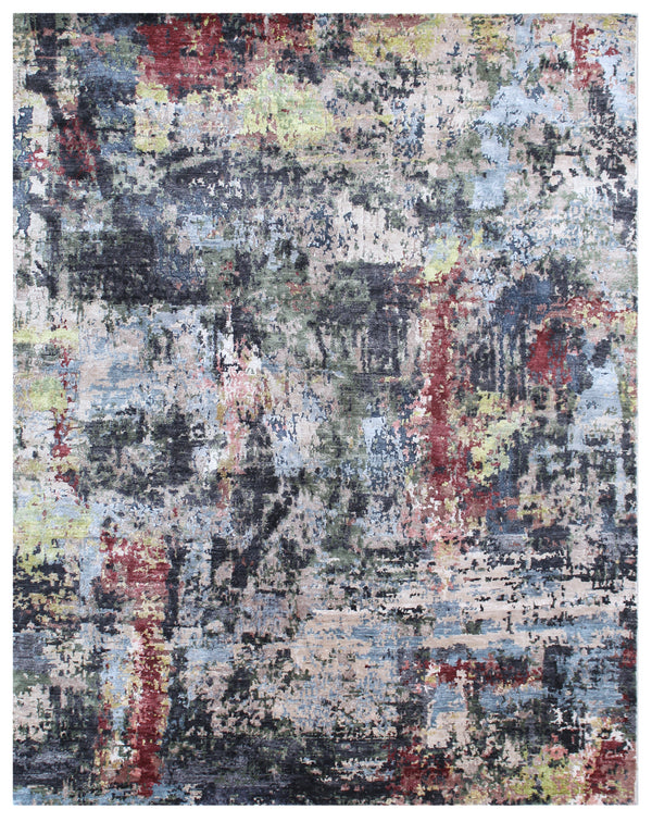 Urban Kaleidoscope Hand Knotted Rug