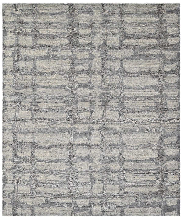 Modern Abstract Hand Knotted Wool Area Rug