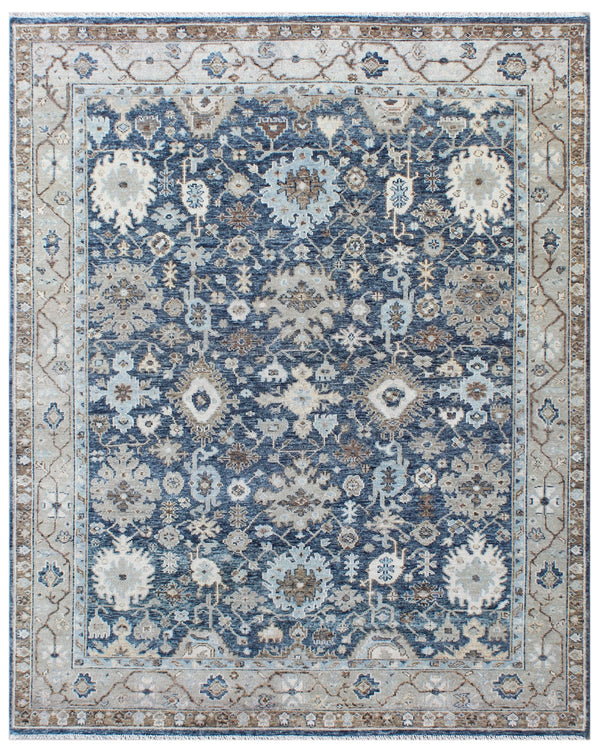 Navy Obsidian Époque Hand Knotted Masterpiece Rug
