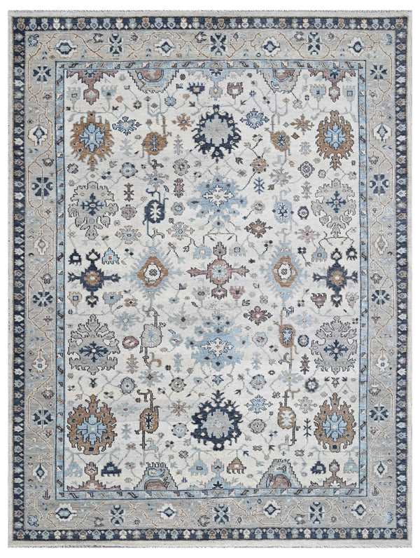 Ivory Sovereign Heritage Hand Knotted Wool Rug