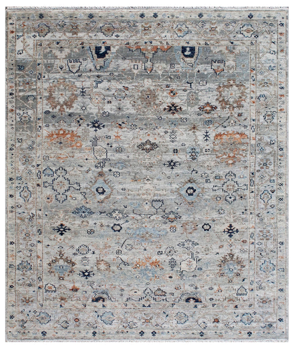 Faded Postcard Hand Knotted Rug