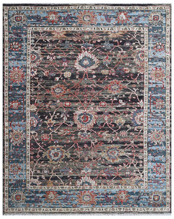 Royal Ember Chaos Hand Knotted Statement Rug