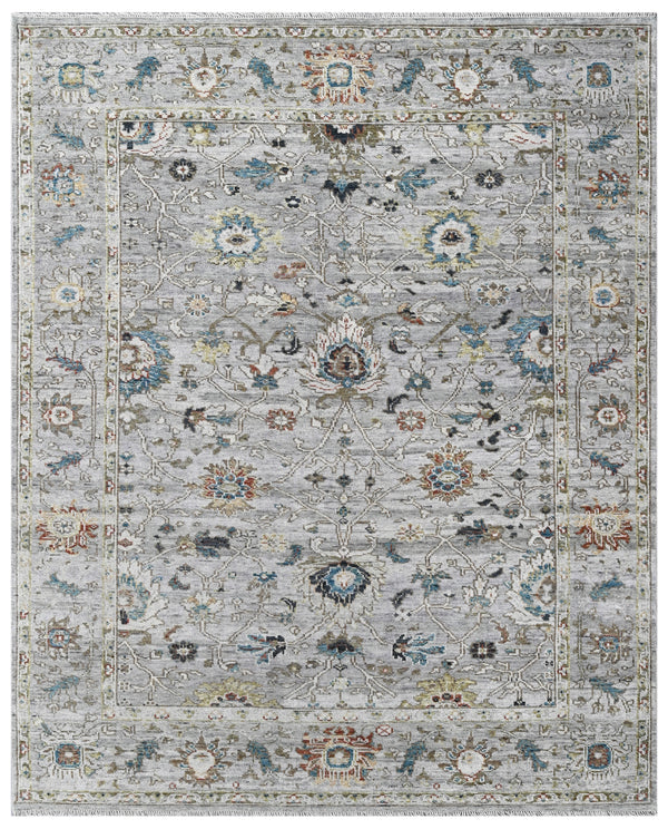 Ghost Silk Matrix Hand Knotted Wool Rug