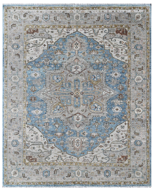 Azure Memory Hand Knotted Rug