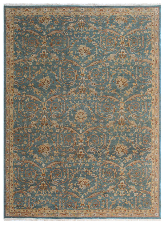 Blue Camel Oushak Hand Knotted Wool Rug
