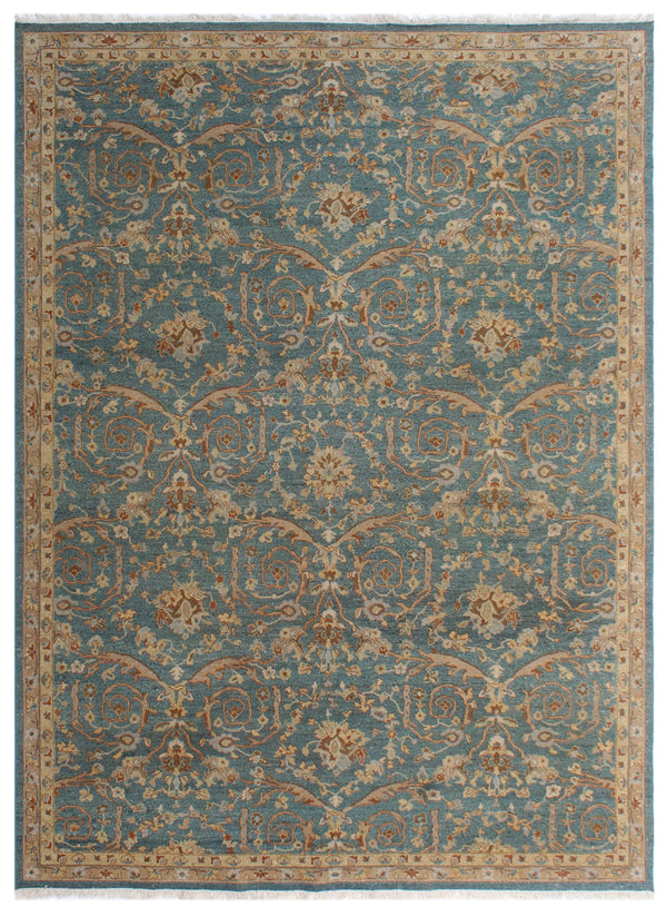 Blue Camel Oushak Hand Knotted Wool Rug