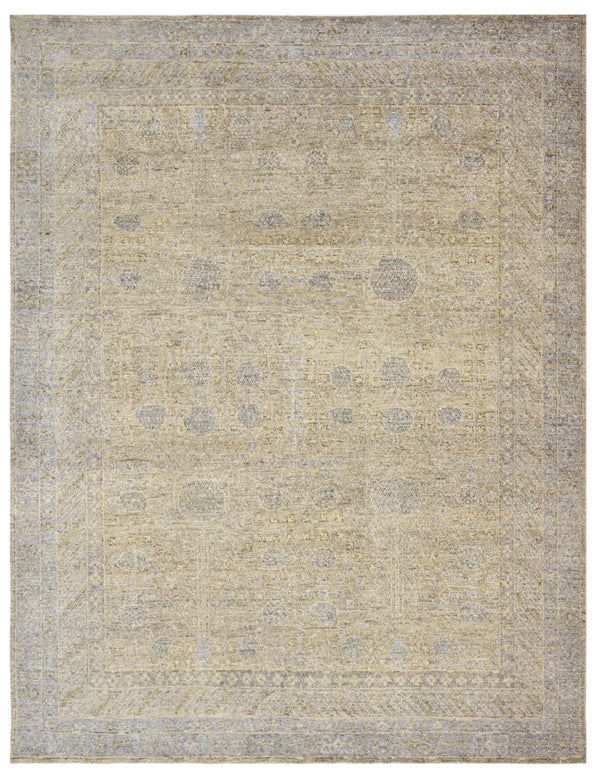 Sunlit Taupe hand Knotted Wool Rug