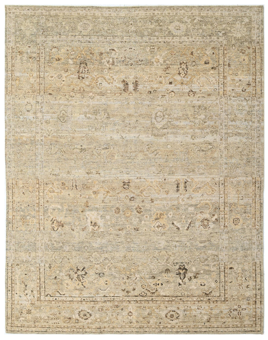 Linen Estate Minimalist Hand Knotted Designer Wool Rug
