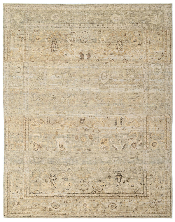 Linen Estate Minimalist Hand Knotted Designer Wool Rug