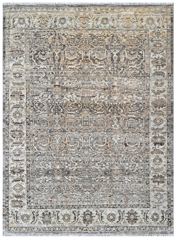 Silver Crest Estate Hand Knotted Designer Wool Rug