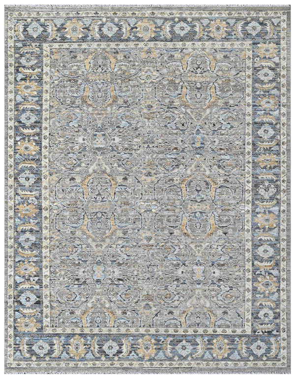 Azure Manor Hand Knotted Designer Wool Rug