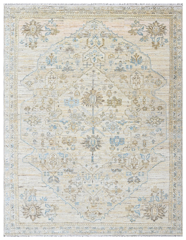 Ivory Palace Hand Knotted Designer Estate Rug