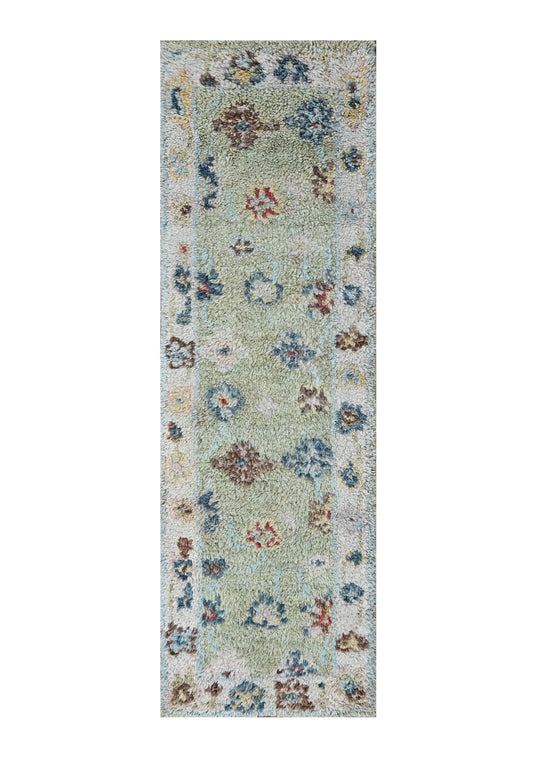 Pastel Garden Hand Knotted Runner