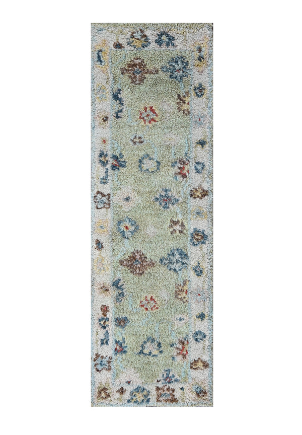 Pastel Garden Hand Knotted Runner