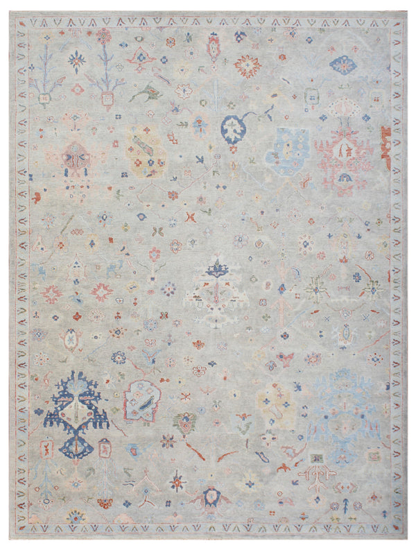 Aria Mist Hand Knotted Wool Rug