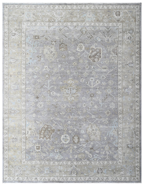 Escape Grey Hand Knotted Wool Rug