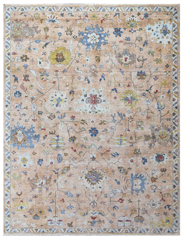 Desert Bloom Hand Knotted Wool Rug