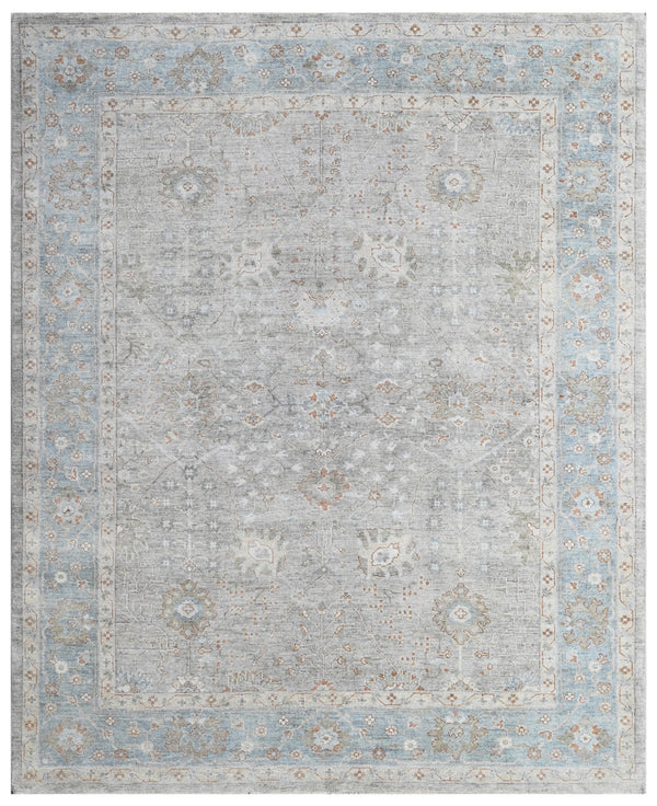 Silver Mist Hand Knotted Wool Rug