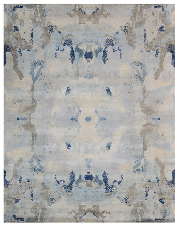 Frosted Waves Hand Knotted Rug