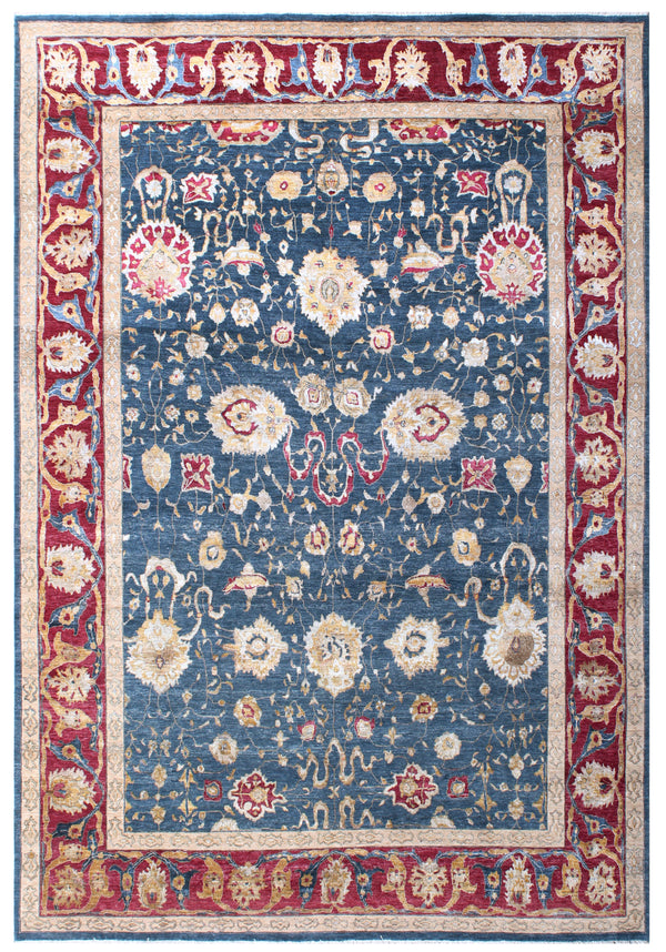 Regal Bloom Hand Knotted Wool & Silk Carpet