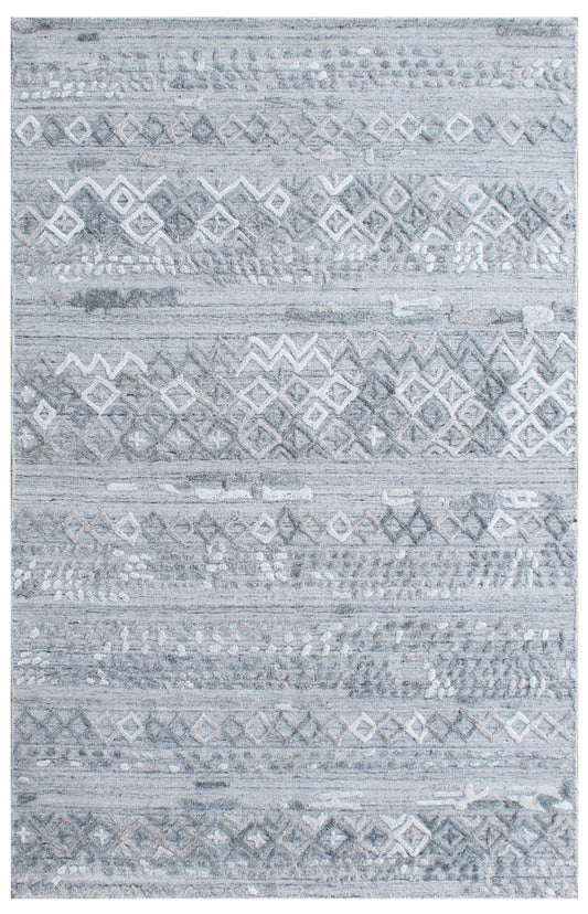 Soft Blue Mosaic HandLoom Rug