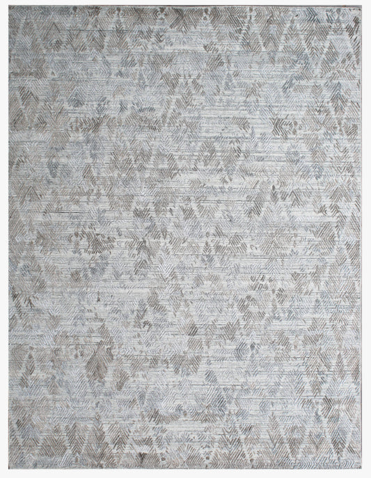 Mint Green Abstract Hand Woven Overtuft Rug