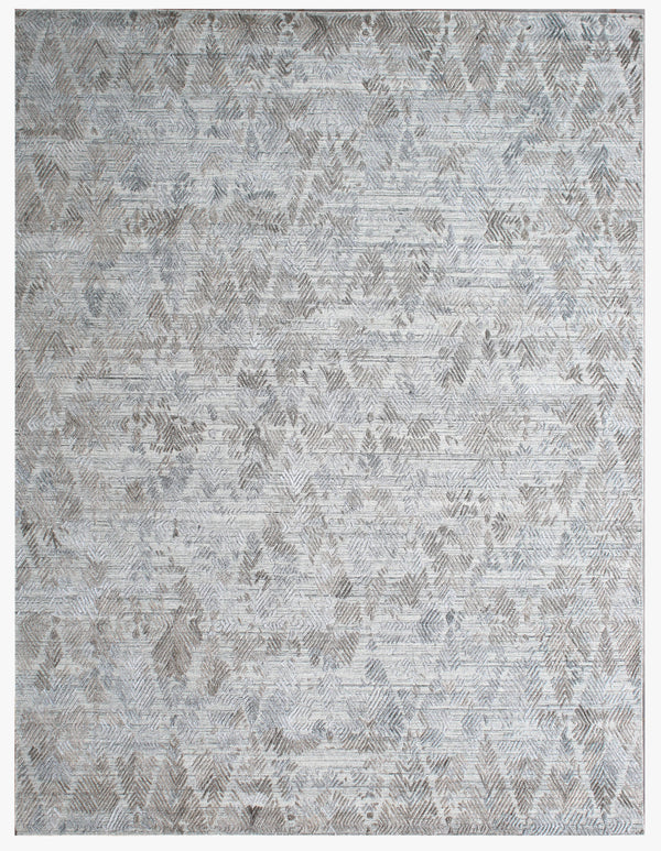 Mint Green Abstract Hand Woven Overtuft Rug