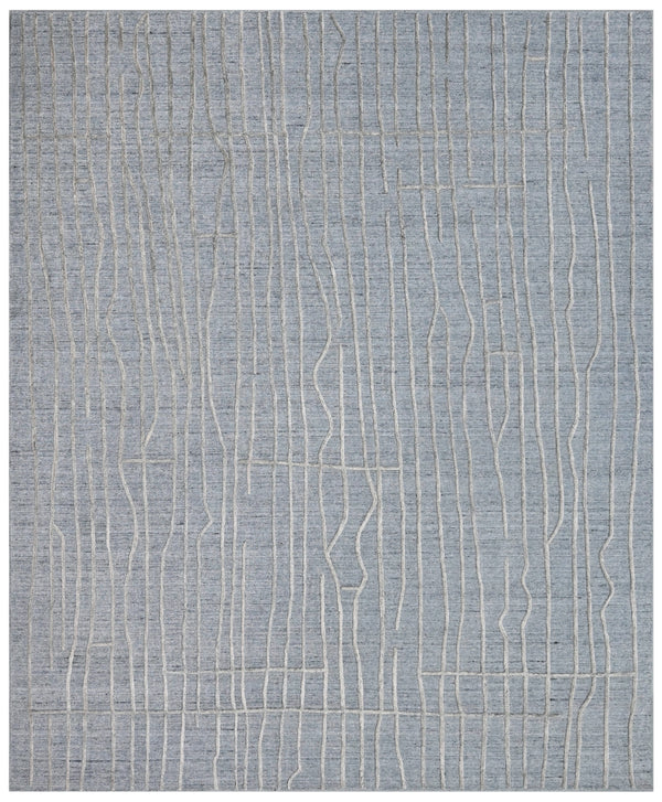 Carbon Stream Elegance Handwoven Rug