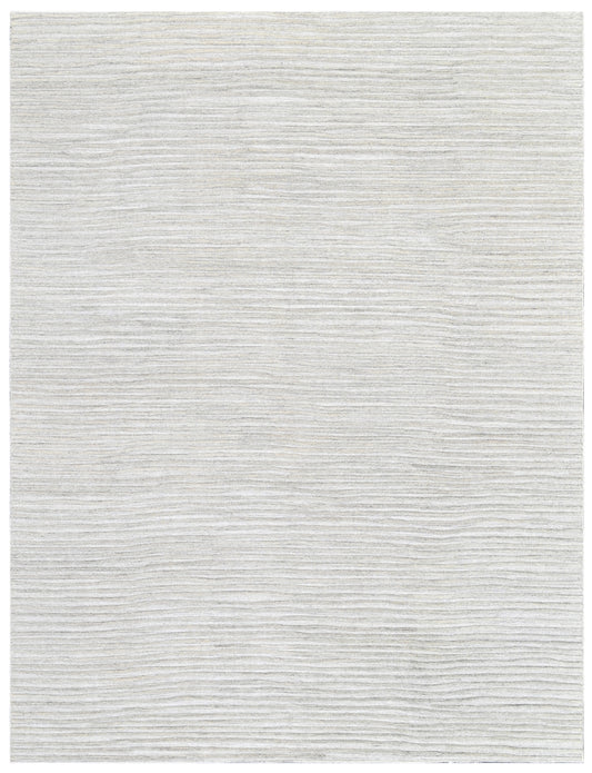 Slate Grey Minimalist Hand Woven Overtuft Rug