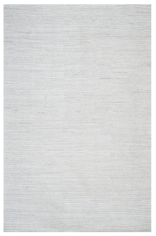 Ivory Cream Ribbed Hand Woven Overtuft Rug