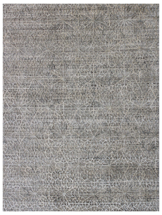 Sand Beige Kaleidoscope Hand Woven Overtuft Rug