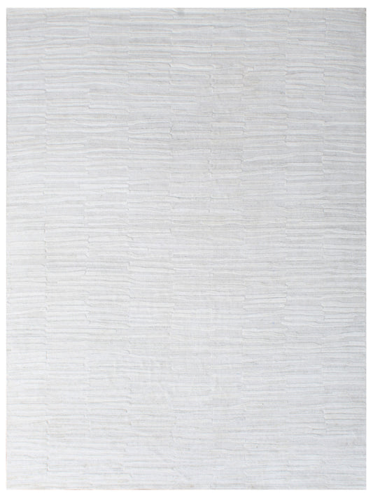 Ivory Textured Brick Hand Woven Overtuft Rug