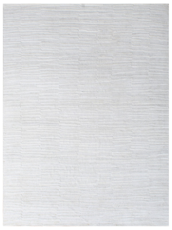 Ivory Textured Brick Hand Woven Overtuft Rug